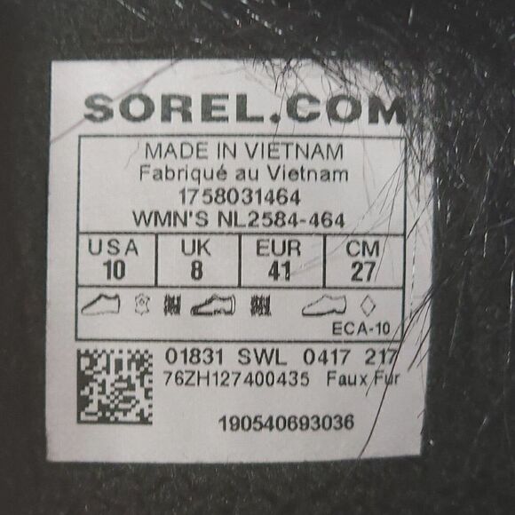 Sorel Women's Tofino II US 10 Blue Black Waterproof Faux Fur Winter Boots - Picture 12 of 12